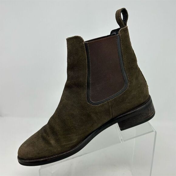 Thursday Boot Co Women's Brown Green Leather Chelsea Boots Size 9 Casual Fall - Picture 5 of 15